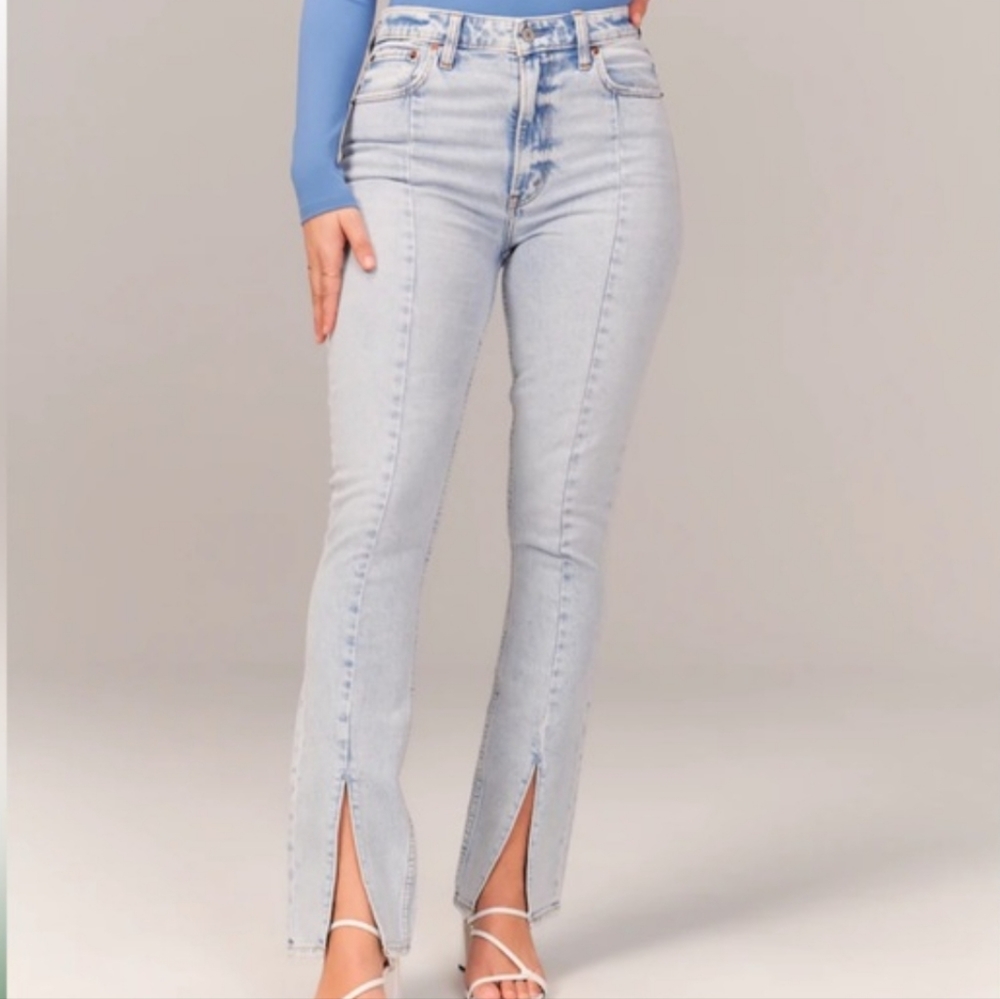 Abercrombie & Fitch Light Blue High Rise Jeans